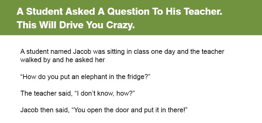 A Student Asked A Question To His Teacher.