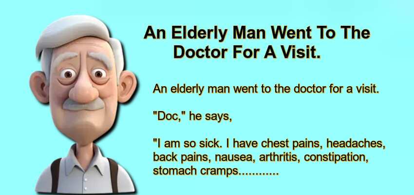 an-elderly-man-went-to-the-doctor-for-a-visit